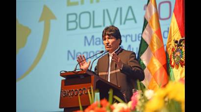 Evo presentó la Expo Aladi 2017