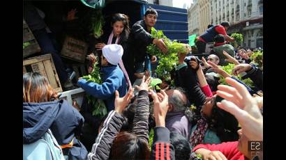 Verdurazo de protesta