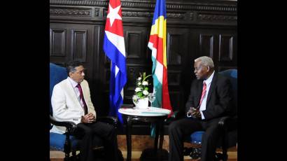 El mandatario de Seychelles dialogó con el presidente de la Asamblea Nacional del Poder Popular, Esteban Lazo Hernández
