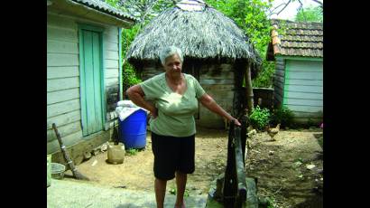 Anesia ya no recuerda cuándo su pozo tuvo agua