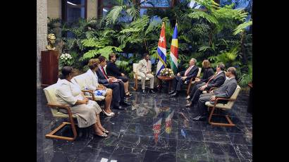Recibió Raúl al Presidente de Seychelles