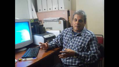 El máster Oscar Benedico Rodríguez, director del Centro Meteorológico Provincial