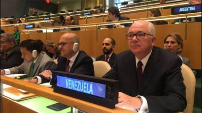 Venezuela resultó electa para ocupar la Vicepresidencia de la primera comisión del 72 periodo de sesiones del organismo