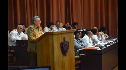 Raúl Castro en la Asamblea Nacional