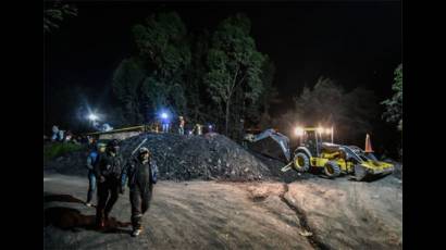 Explosión de una mina en Colombia