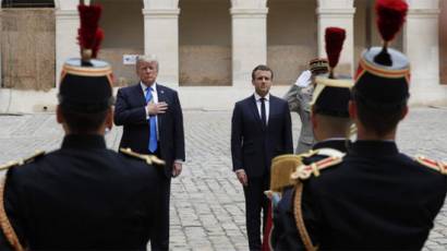 Donald Trump y Emmanuel Macron