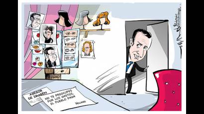 La lectura de la cuenta de Macron ha llegado al mundo de la caricatura