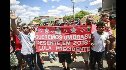 Lula recibe la confianza del pueblo en el noroeste de Brasil