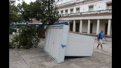 Inundaciones en el litoral habanero, municipio Centro Habana