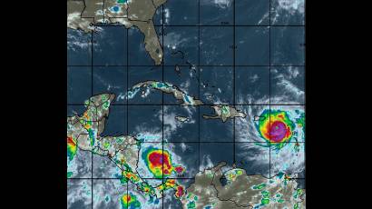 Imagen satelital tomada del sitio web del Instituto de Meteorología.