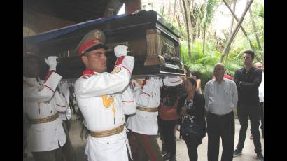 Despedida del luchador revolucionario Armando Hart