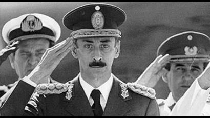 El dictador argentino Jorge Rafael Videla.