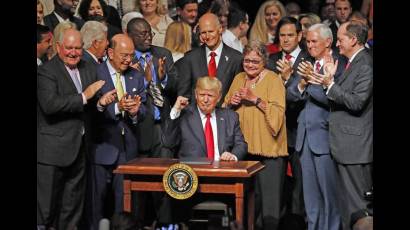 Donald Trump el 16 de junio de 2017