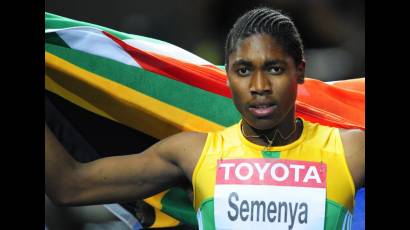 Caster Semenya, la corredora sudafricana que fue obligada a someterse a un test de género.