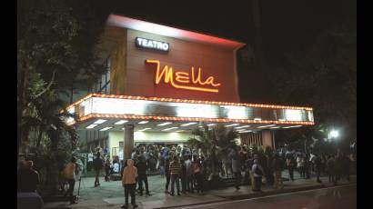 El teatro Mella fue una de las sedes más concurridas .