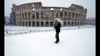 Frío en Roma