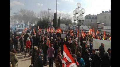 la huelga en Francia 