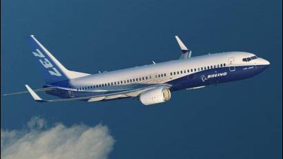Boeing 737, imagen alegórica