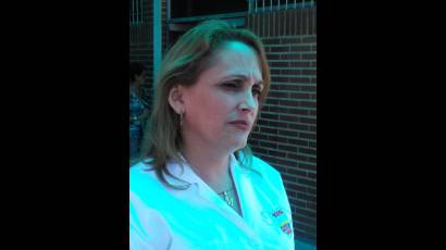 La doctora Carmen Maday Canosa Carballo es la asesora cubana para esta Misión.