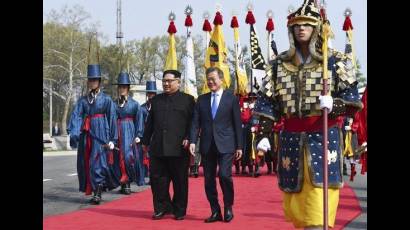Encuentro entre presidentes de las dos Coreas