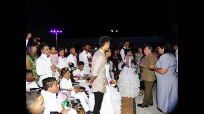 Fiesta de 15 de los muchachos de la escuela Solidaridad con Panamá.