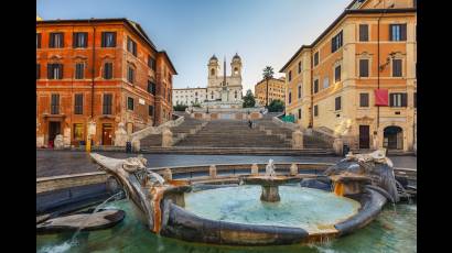 Plaza España, en Roma