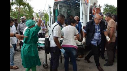 Sobrevivientes del accidente aéreo en La Habana