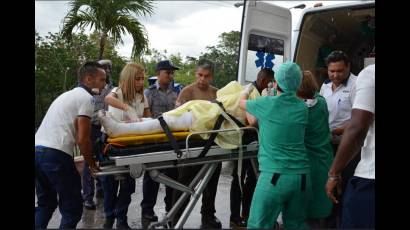 Sobrevivientes del accidente aéreo en La Habana