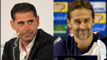 Lopetegui y Fernando Hierro