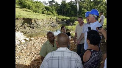visita de Díaz Canel a florencia en jatibonico norte