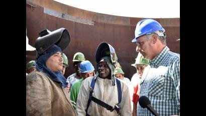 Visita del Presidente de Cuba Miguel Díaz-Canel a la Provincia de Matanzas 1