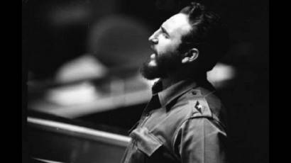 Fidel en la ONU el 26 de septiembre de 1960