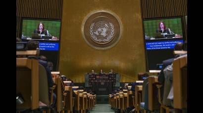 Presidenta de la 73 Asamblea General de la ONU