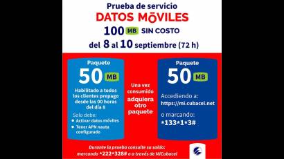 Nueva prueba de internet por datos móviles