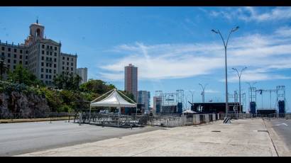 Preparativos para el concierto de Buena Fé este viernes