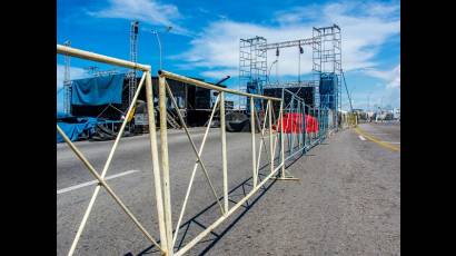 Preparativos para el concierto de Buena Fé este viernes