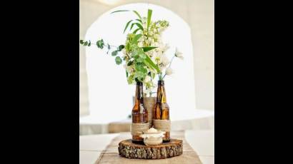 Botellas decoradas 