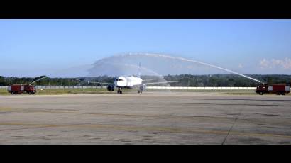 El vuelo inaugural Boston-Habana de la aerolínea JetBlue