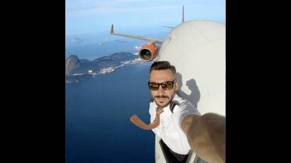 Esta selfie de un piloto se viralizó en internet