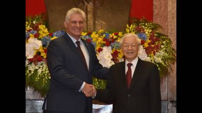 Díaz-Canel en la República Socialista de Vietnam