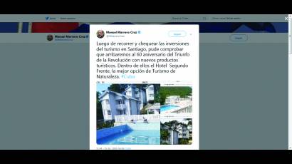 Los ministros cubanos en Twitter