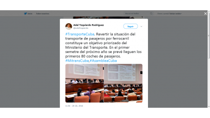 Ministerios cubanos en Twitter