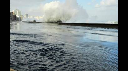 Se produjeron fuertes marejadas en el litoral norte y suroccidental