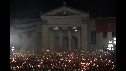 La tradicional Marcha de las Antorchas