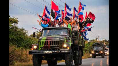 Caravana de la Libertad a los 60 años del triunfo revolucionario.