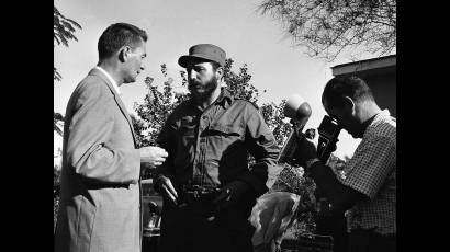 Una de las primeras entrevistas de prensa internacional a Fidel tras el triunfo revolucionario