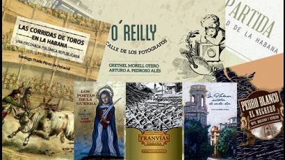 Portada de algunos libros de Boloña