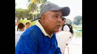 Eduardo Tajonera, jefe de la brigada de la Cooperativa de Construcción Cubana