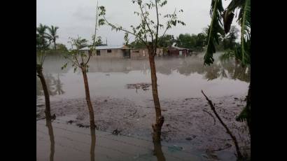 Inundación por lluvias de la tormenta local