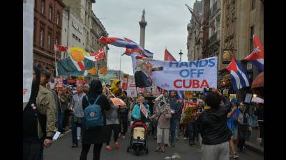 El rechazo a la política de Trump contra Cuba